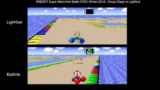 SNESOT Super Mario Kart Battle Mode NTSC Winter 2014 WC B: Kashim vs Lightfoot