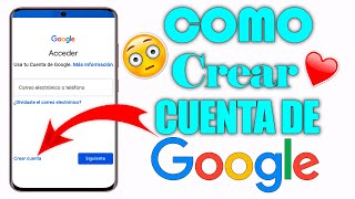 como crear una cuenta de Google en android  2025