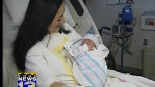 First baby born 28 minutes into 2010