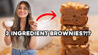 3 Ingredient PB Brownies! Gluten Free, Low Carb and Sugar Free