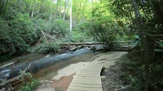 Virtual Treadmill Walking - Trail with Rivers and Waterfalls - Table Rock State Park