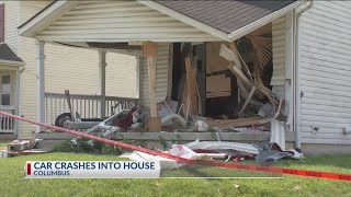 Stolen car crashes into northeast Columbus home: Police