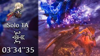 ［MHW] 炎王龍と炎妃龍 弓 03'34''35