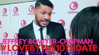Jeffrey Bowyer-Chapman interviewed at Lifetime's Love By The 10th Date Premiere Event #lifetimetv