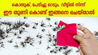 കൊതുക്, പേടിച്ചു ഓടും വീട്ടിൽ നിന്ന്. ഈ തുണി കൊണ്ട് ഇങ്ങനെ ചെയ്‌താൽ / how to get rid of mosquitoes