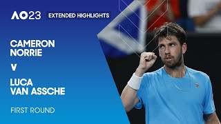 Cameron Norrie v Luca Van Assche Extended Highlights | Australian Open 2023 First Round