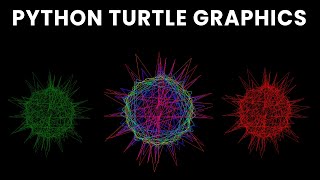 How to create virus in Python |Python turtle Graphics Design | #Turtle