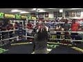 Claressa Shields vs Shawn Simpson 2015 mayweather gym :-)