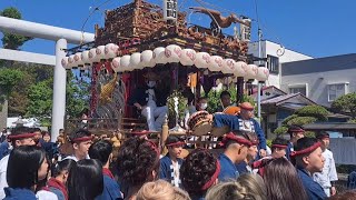 神明町 下町 山車幕修繕完成御披露目 祭礼 2023年5月4日 #1