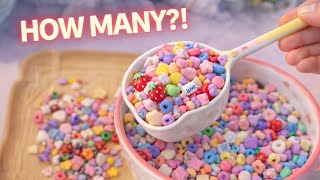 10 Scoops ASMR 💗 Kawaii Beads Scoop Order | So Many Surprises