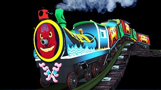 Halloween : Toy Factory Halloween Cartoon Trains