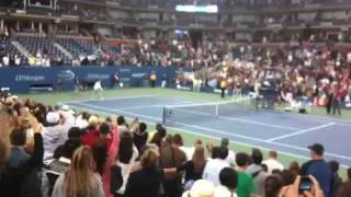 Djokovic plays McEnroe at 2009 US Open