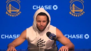 Steph Curry Talks Wemby, Win vs Spurs, Postgame Interview 🎤