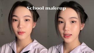 School makeup แต่งหน้าไปโรงเรียน✨ | Warin Gie