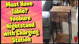 Must Have Table? Yoobure Nightstand With Charging Station! || MumblesVideos Product Review