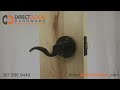 emtek cortina lever with regular rosette in oil rubbed bronze