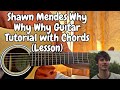 Why Why Why - Shawn Mendes // Guitar Tutorial with Chords (Lesson)