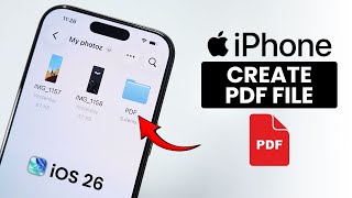[iOS 26] How to Make and Create PDF File on iPhone (without App)