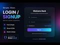 Modern Login/signup form HTML CSS JS