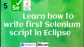 How to Write First Selenium script in Eclipse | Selenium Tutorial | Java