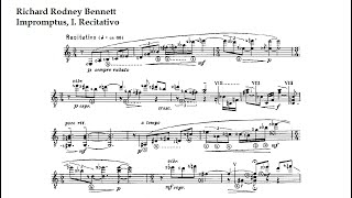 Richard R. Bennett. Impromptus, I. Recitativo