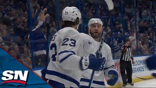 Matthew Knies Picks Up First NHL Point As Shot Squeaks Through And O'Reilly Tips It Home