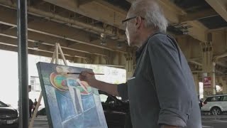 PIX11's Ben Aaron interviews artist Roger Miranda