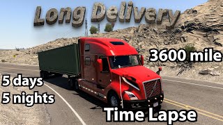 Long Delivery (Time Lapse) | American Truck Simulator | Logitech G29 #logitechg29