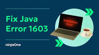 How to Fix Java SE Development Kit Installation Error 1603 in Windows 11 (w/ SCREEN RECORDING)