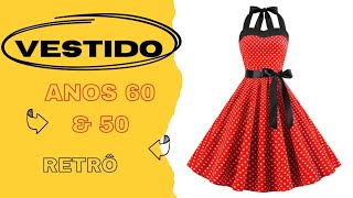 Vestidos anos 60 e 50 Retrô #videosvirais #videoviral #shopee