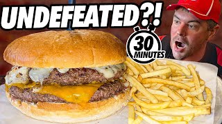 Undefeated 6lb Double Cheeseburger Challenge!!