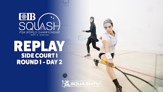 PSA World Championships Cairo 2022 - Side Court - Rd 1 Day 2 - Court 1