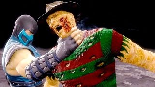 Mortal Kombat 9 - All Fatalities \u0026 X-Rays on Freddy Krueger Costume 2 4K Ultra HD Gameplay Mods