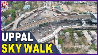 Uppal Sky Walk Project Drone Visuals | Hyderabad | V6 News