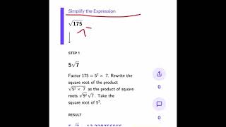 the square root of 175