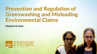 Prevention and Regulation of Greenwashing and Misleading Environmental Claims