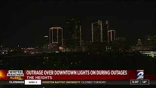 Outrage over downtown lights during outages