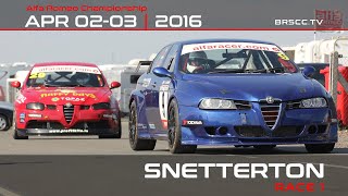 2016 BRSCC Alfa Romeo Championship - Snetterton Rnd 1