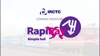 IRCTC SERVICE IS COMMING SOON IN OUR RAPI PAY