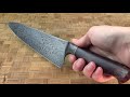 integral damascus chef s knife 8 in. with redwood lace burl