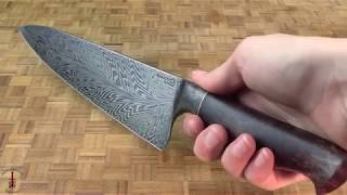 Integral Damascus Chef's Knife (8 in.) with Redwood Lace Burl