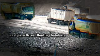 aksi para driver Houling batubara kamis 08/08/2024