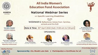 National Webinar Series on Specific Learning Disabilities (SLD)  #Webinar 5