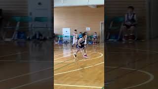 【ミニバス】小学5年生ポイントガードの夏休み最後の試合 黒11番 #バスケ #ミニバス #shorts #short #basketball #nba #バスケットボール