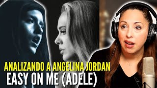 ANGELINA JORDAN | EASY ON ME  (ADELE) | Vocal Coach REACTION & ANALYSIS