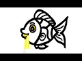 fish drawing for beginners fish drawing video drawing video cute fish