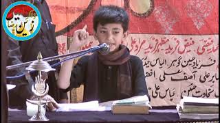 Zakir Zain Raza of Rosa Tibba Majlis aza Rosa Tibba 14 moaram 2019