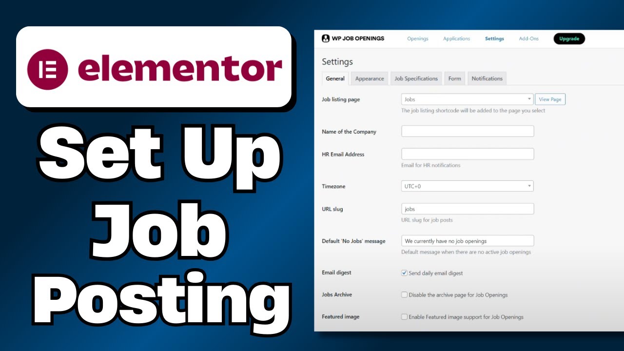 How To Setup Simple Job Posting Career Page In Elementor Quick Guide