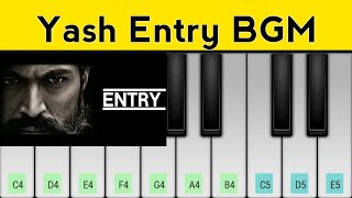 Yash Entry Bgm | KGF 2 | Piano Tutorial