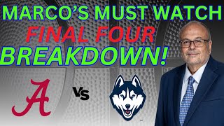 2024 Men's Final Four Predictions and Picks | UConn Huskies vs Alabama Crimson T